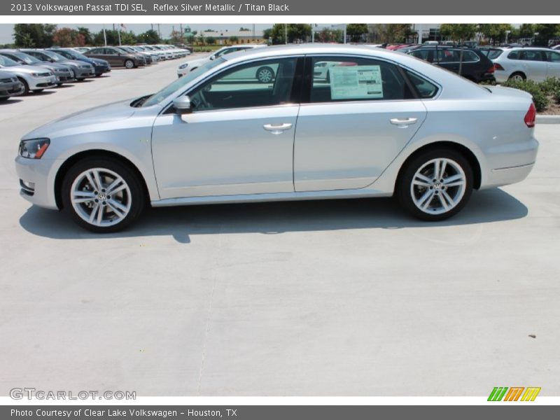 Reflex Silver Metallic / Titan Black 2013 Volkswagen Passat TDI SEL