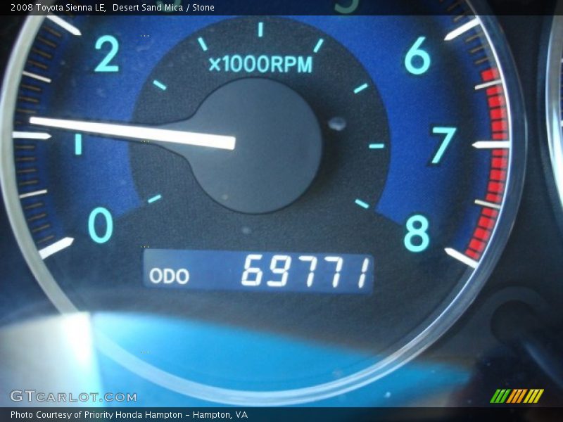 Desert Sand Mica / Stone 2008 Toyota Sienna LE