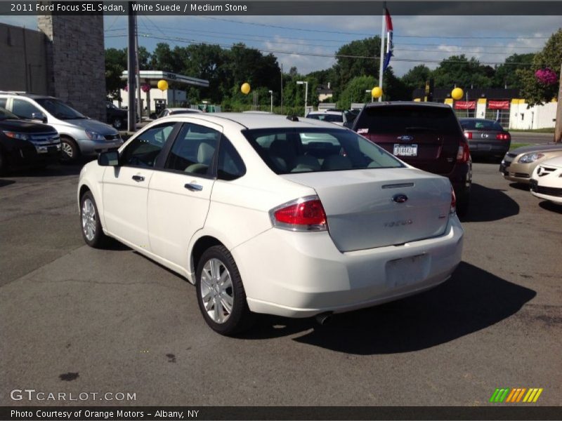 White Suede / Medium Stone 2011 Ford Focus SEL Sedan