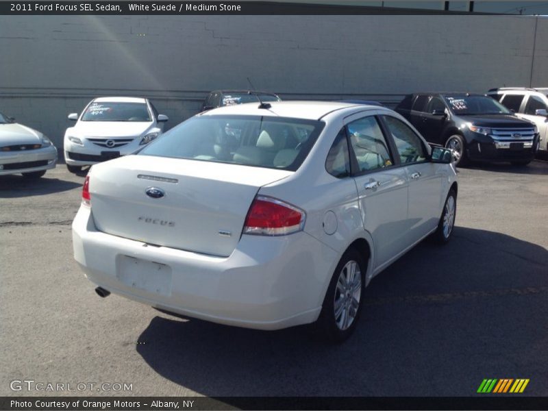 White Suede / Medium Stone 2011 Ford Focus SEL Sedan