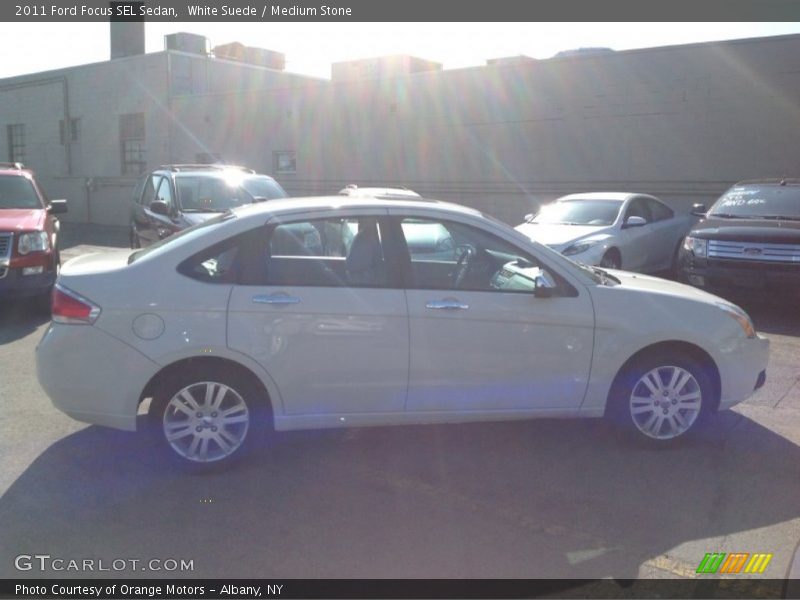 White Suede / Medium Stone 2011 Ford Focus SEL Sedan