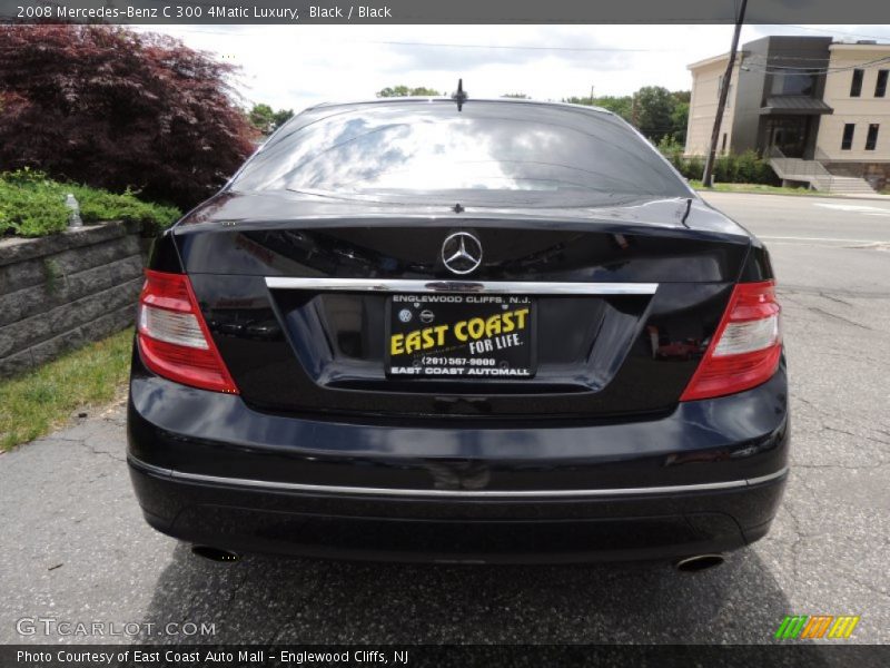 Black / Black 2008 Mercedes-Benz C 300 4Matic Luxury