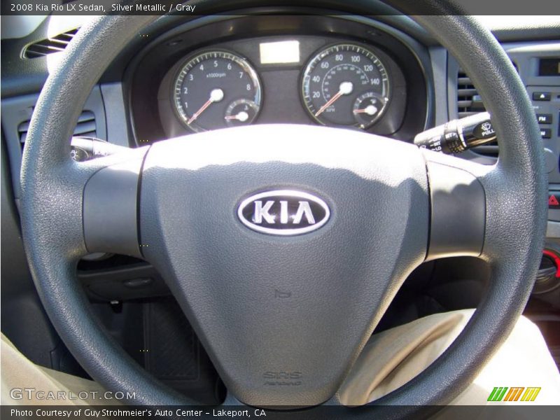 Silver Metallic / Gray 2008 Kia Rio LX Sedan