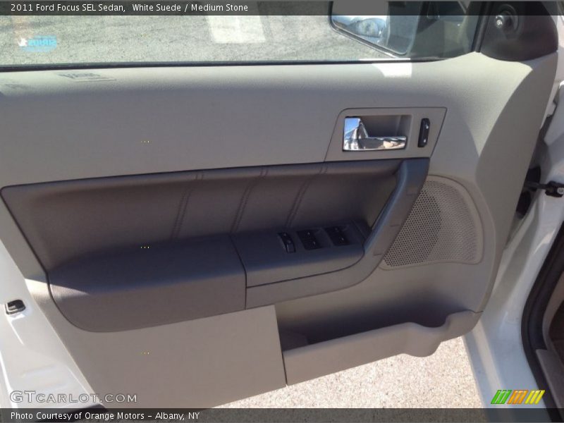 White Suede / Medium Stone 2011 Ford Focus SEL Sedan