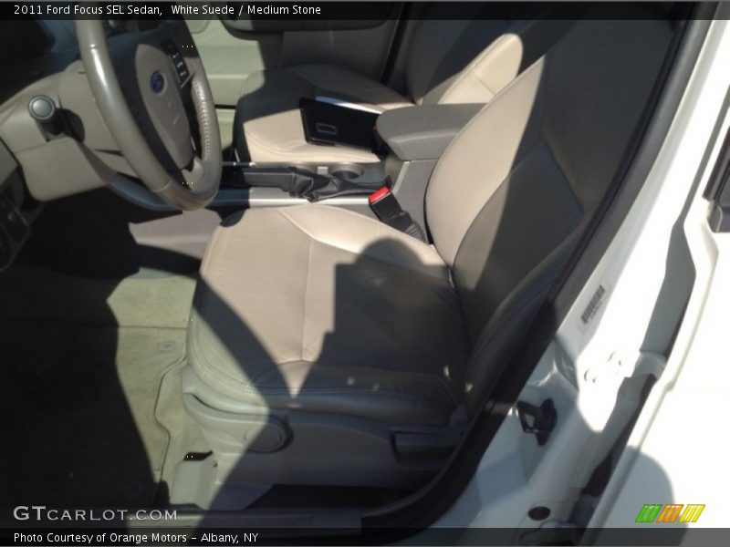 White Suede / Medium Stone 2011 Ford Focus SEL Sedan