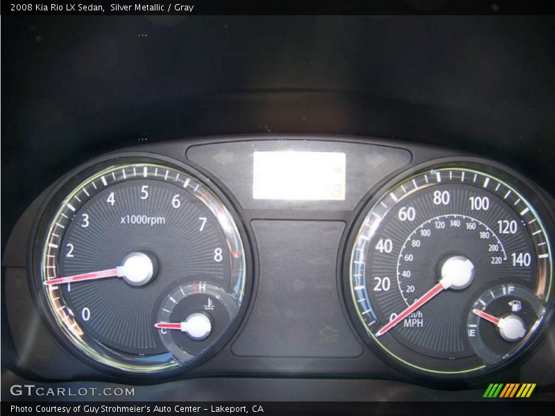 Silver Metallic / Gray 2008 Kia Rio LX Sedan