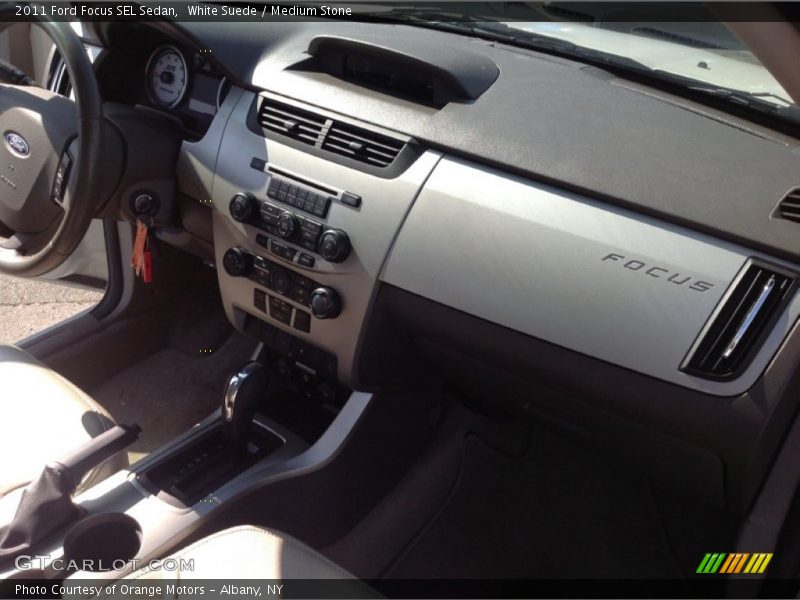 White Suede / Medium Stone 2011 Ford Focus SEL Sedan