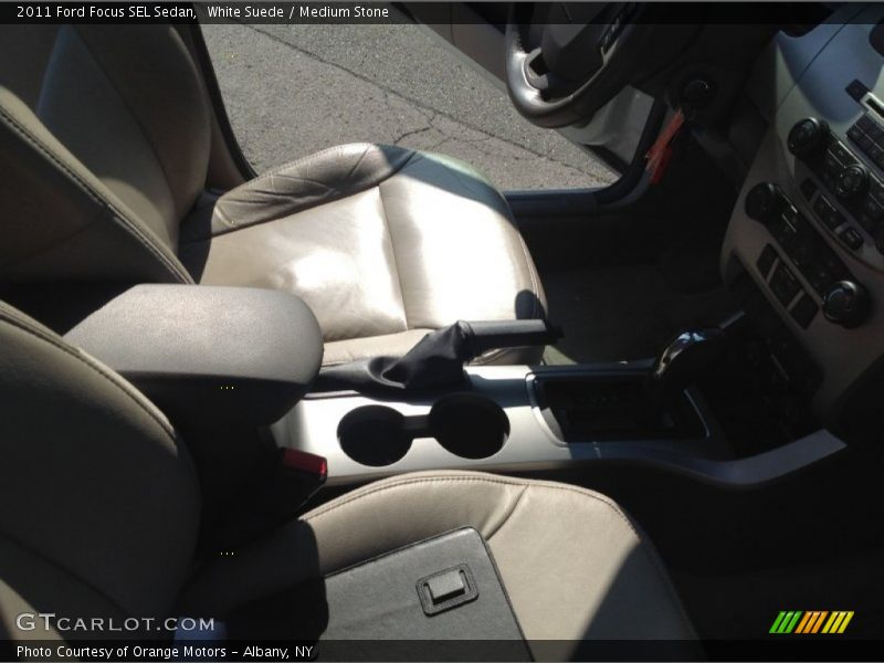 White Suede / Medium Stone 2011 Ford Focus SEL Sedan
