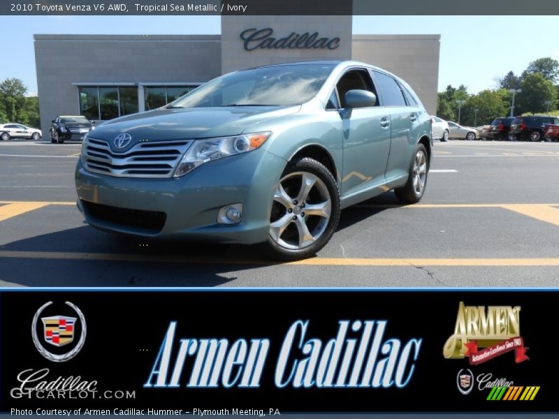 Tropical Sea Metallic / Ivory 2010 Toyota Venza V6 AWD