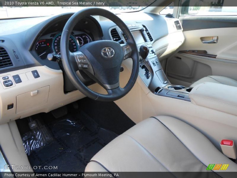 Tropical Sea Metallic / Ivory 2010 Toyota Venza V6 AWD