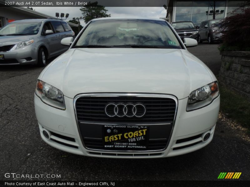 Ibis White / Beige 2007 Audi A4 2.0T Sedan