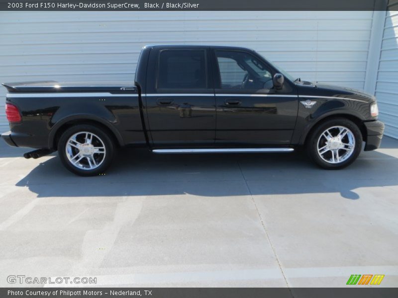 Black / Black/Silver 2003 Ford F150 Harley-Davidson SuperCrew
