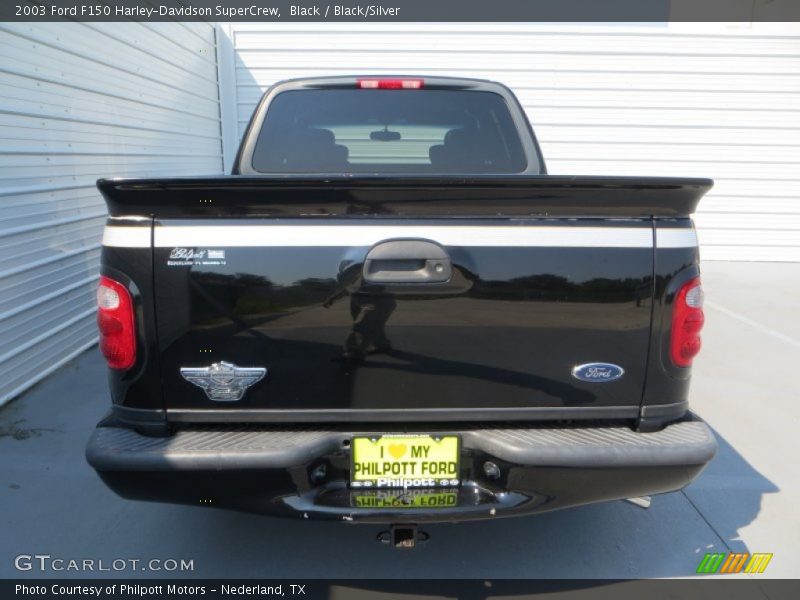Black / Black/Silver 2003 Ford F150 Harley-Davidson SuperCrew
