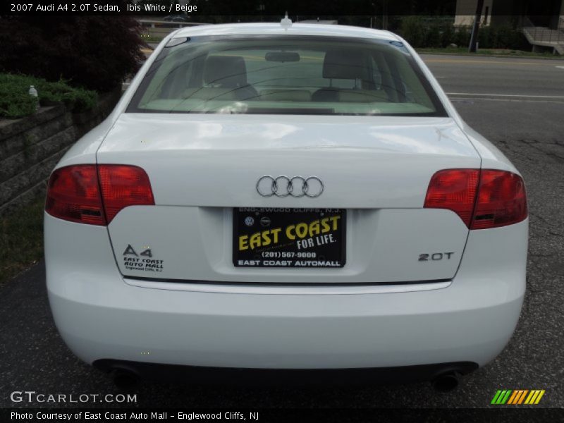 Ibis White / Beige 2007 Audi A4 2.0T Sedan