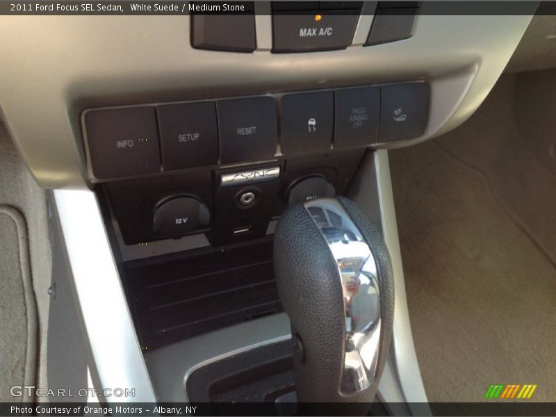White Suede / Medium Stone 2011 Ford Focus SEL Sedan