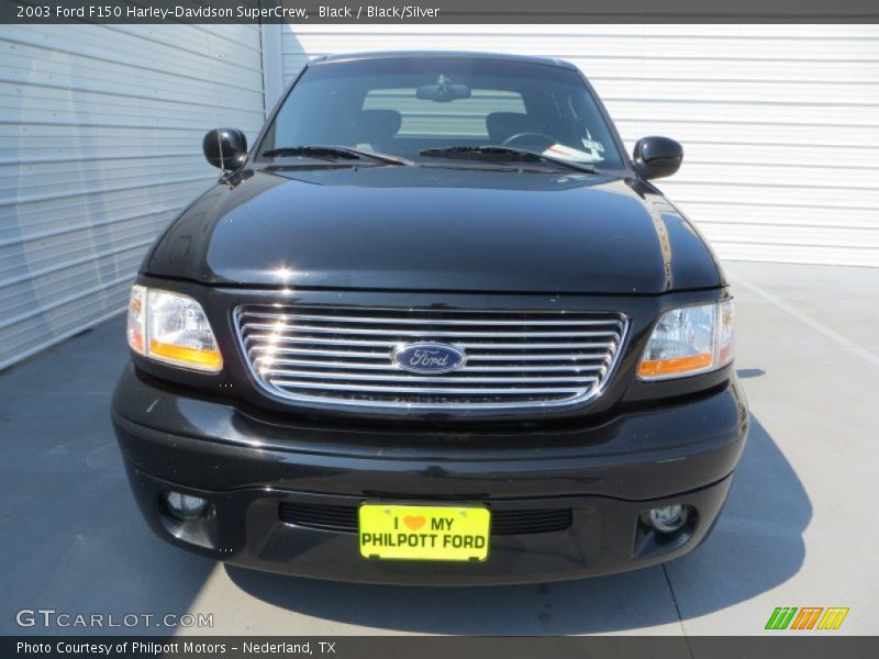 Black / Black/Silver 2003 Ford F150 Harley-Davidson SuperCrew