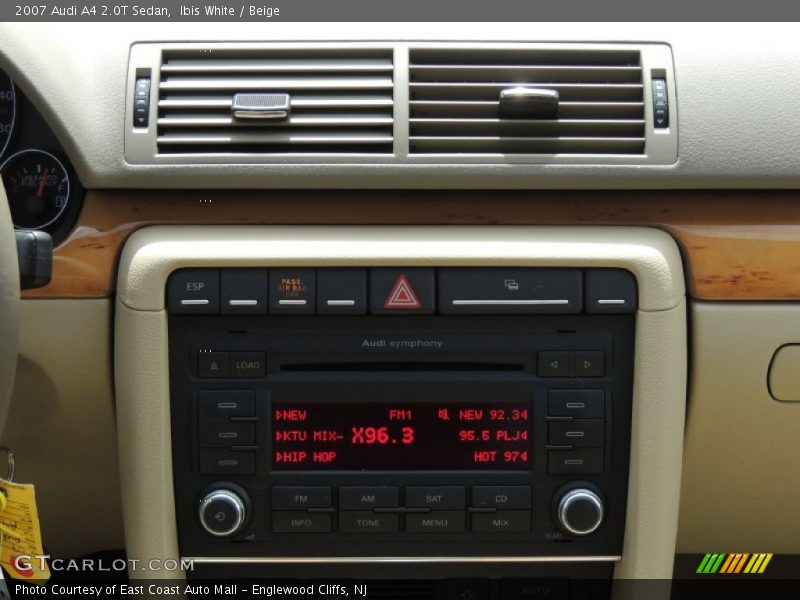 Ibis White / Beige 2007 Audi A4 2.0T Sedan