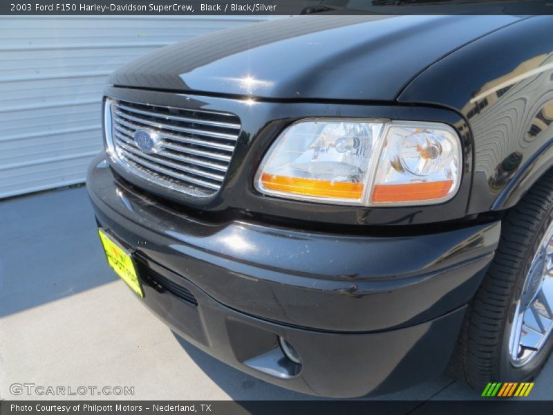 Black / Black/Silver 2003 Ford F150 Harley-Davidson SuperCrew
