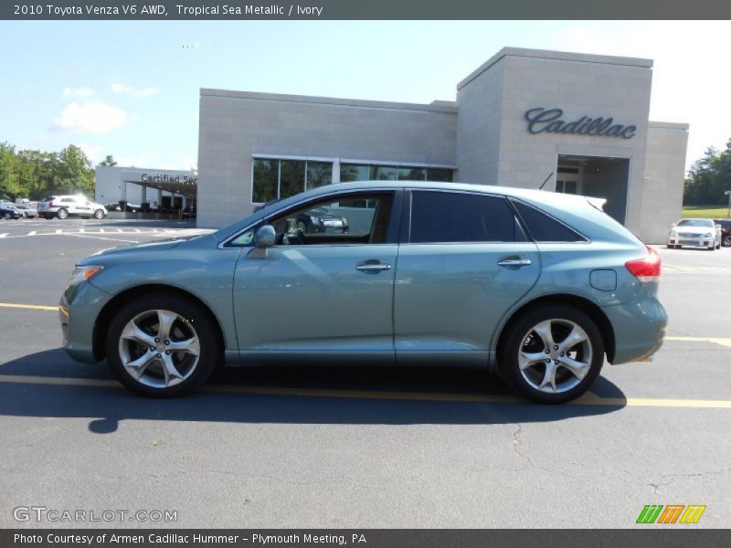 Tropical Sea Metallic / Ivory 2010 Toyota Venza V6 AWD