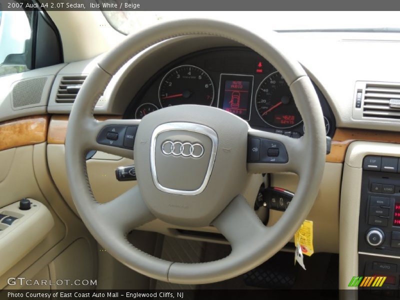 Ibis White / Beige 2007 Audi A4 2.0T Sedan