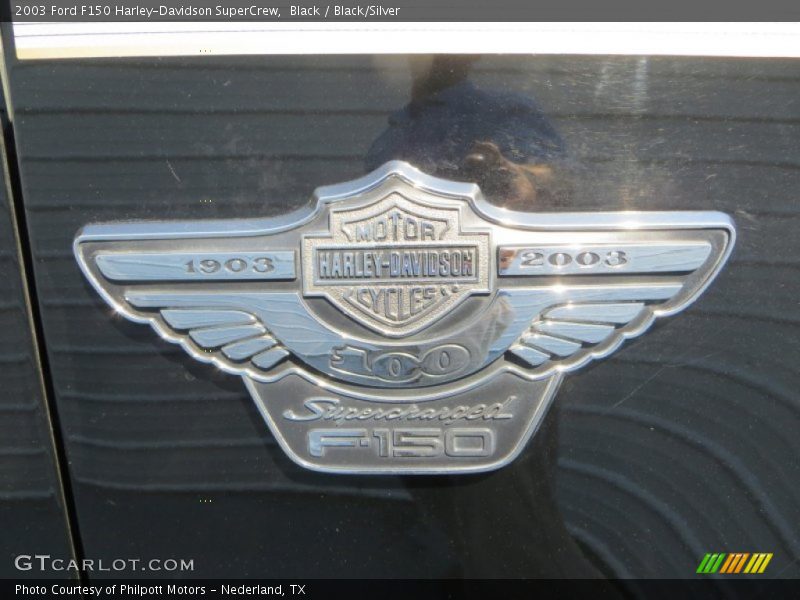 Black / Black/Silver 2003 Ford F150 Harley-Davidson SuperCrew