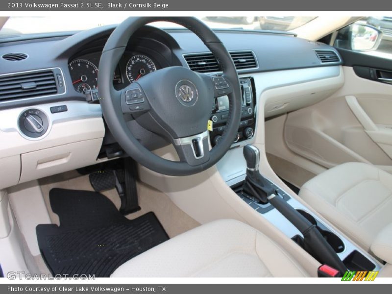 Black / Cornsilk Beige 2013 Volkswagen Passat 2.5L SE