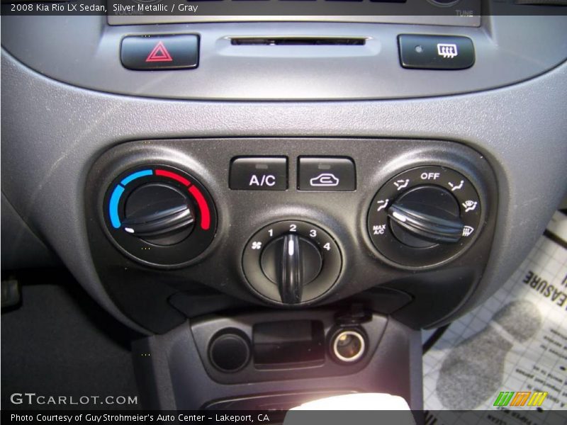 Silver Metallic / Gray 2008 Kia Rio LX Sedan