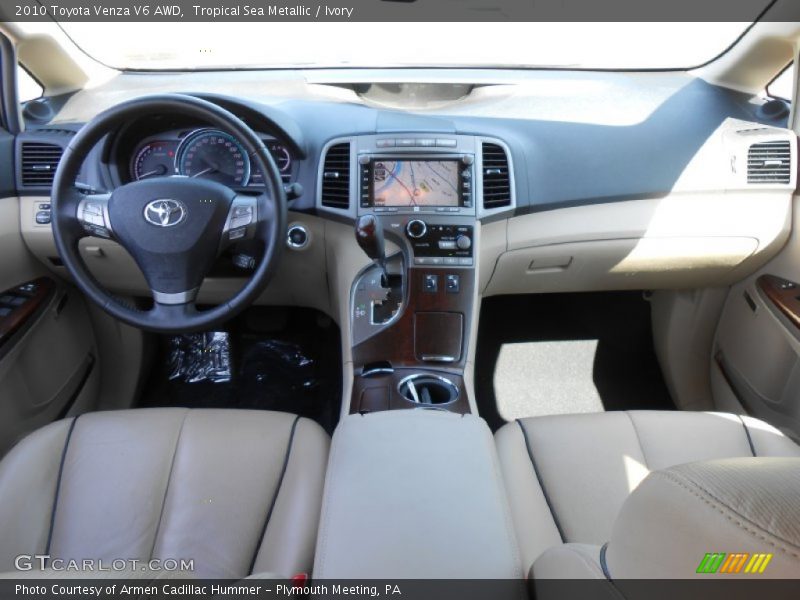 Tropical Sea Metallic / Ivory 2010 Toyota Venza V6 AWD