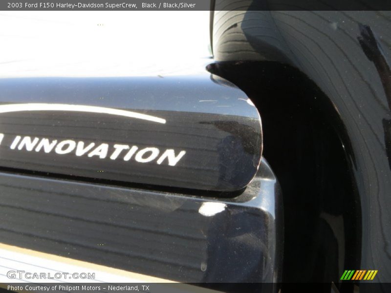 Black / Black/Silver 2003 Ford F150 Harley-Davidson SuperCrew
