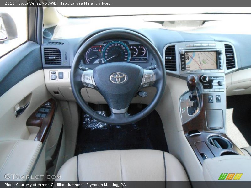 Tropical Sea Metallic / Ivory 2010 Toyota Venza V6 AWD