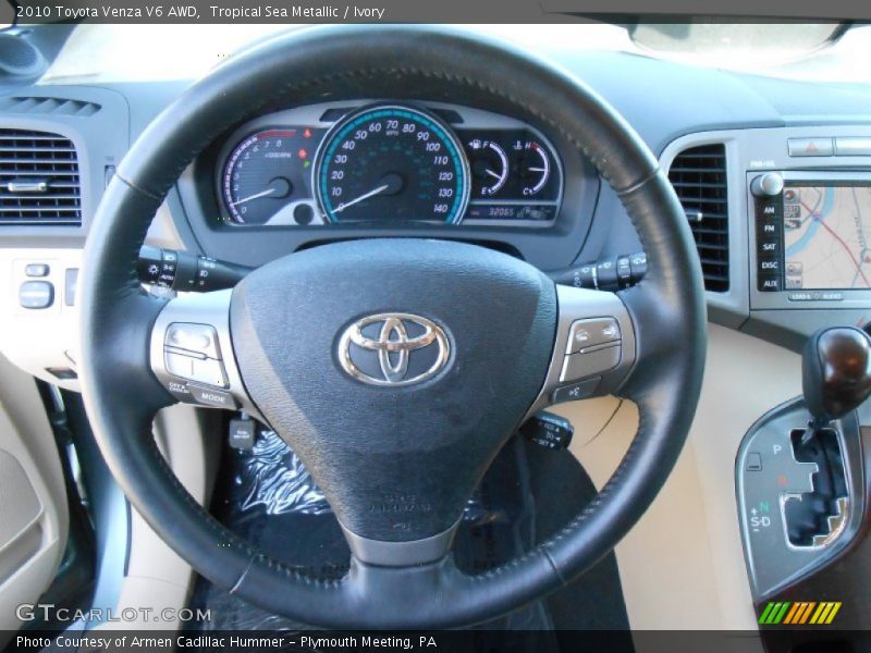 Tropical Sea Metallic / Ivory 2010 Toyota Venza V6 AWD