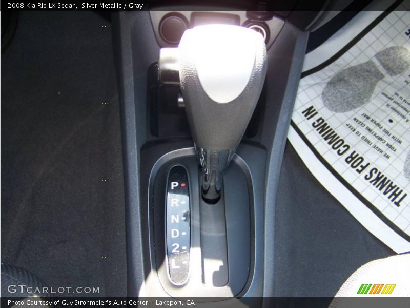 Silver Metallic / Gray 2008 Kia Rio LX Sedan