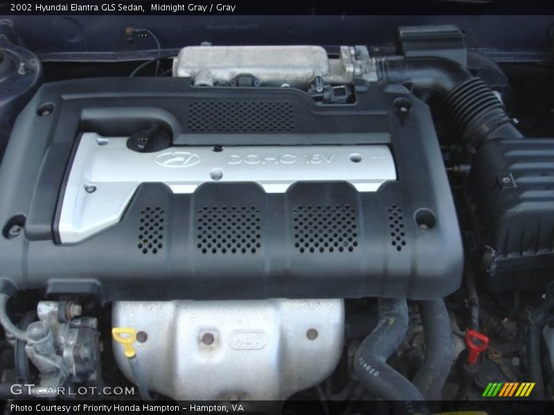 Midnight Gray / Gray 2002 Hyundai Elantra GLS Sedan