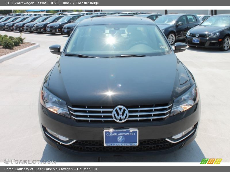 Black / Cornsilk Beige 2013 Volkswagen Passat TDI SEL