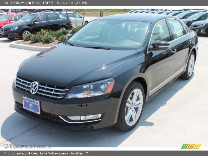 Black / Cornsilk Beige 2013 Volkswagen Passat TDI SEL