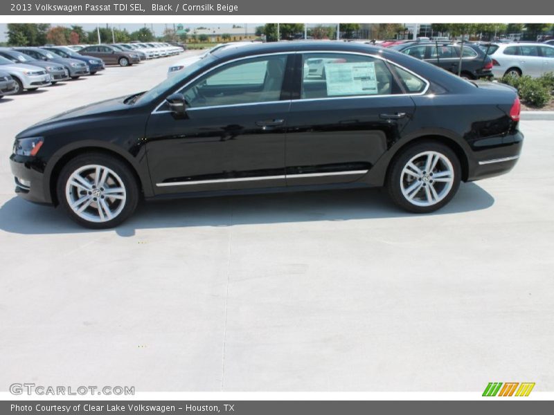 Black / Cornsilk Beige 2013 Volkswagen Passat TDI SEL