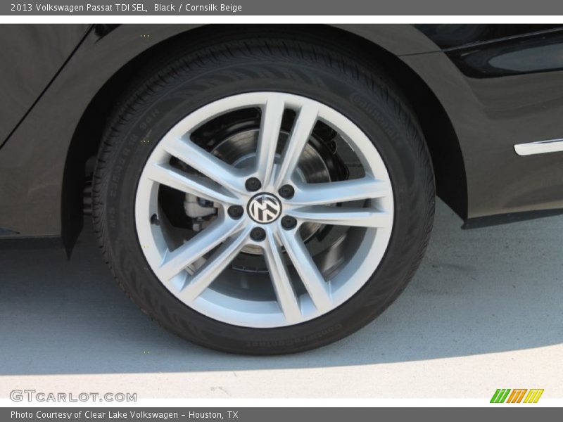 Black / Cornsilk Beige 2013 Volkswagen Passat TDI SEL