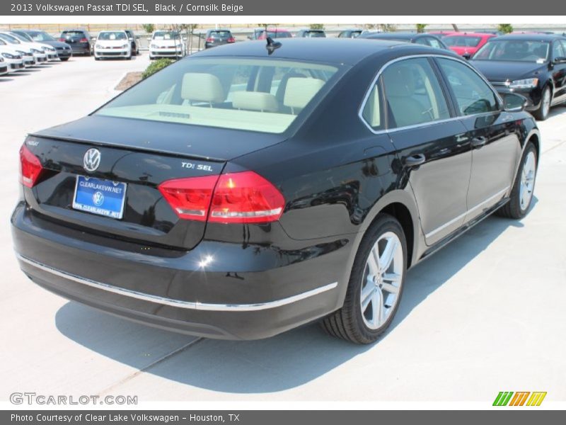Black / Cornsilk Beige 2013 Volkswagen Passat TDI SEL