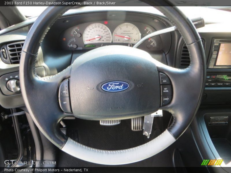 Black / Black/Silver 2003 Ford F150 Harley-Davidson SuperCrew