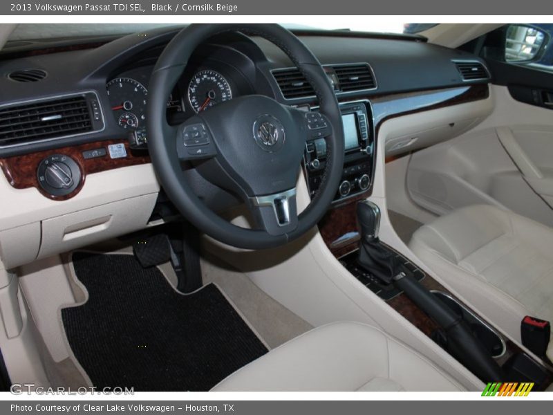 Black / Cornsilk Beige 2013 Volkswagen Passat TDI SEL