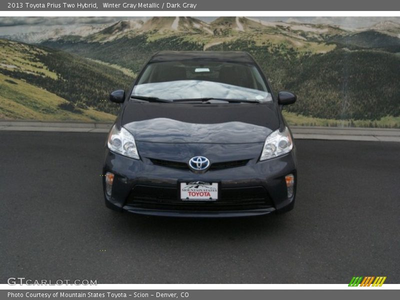 Winter Gray Metallic / Dark Gray 2013 Toyota Prius Two Hybrid