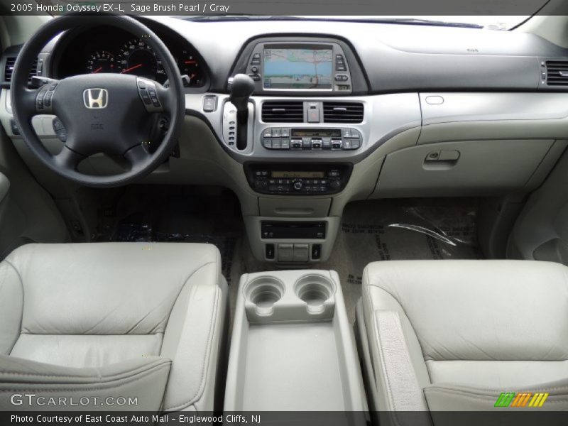 Sage Brush Pearl / Gray 2005 Honda Odyssey EX-L