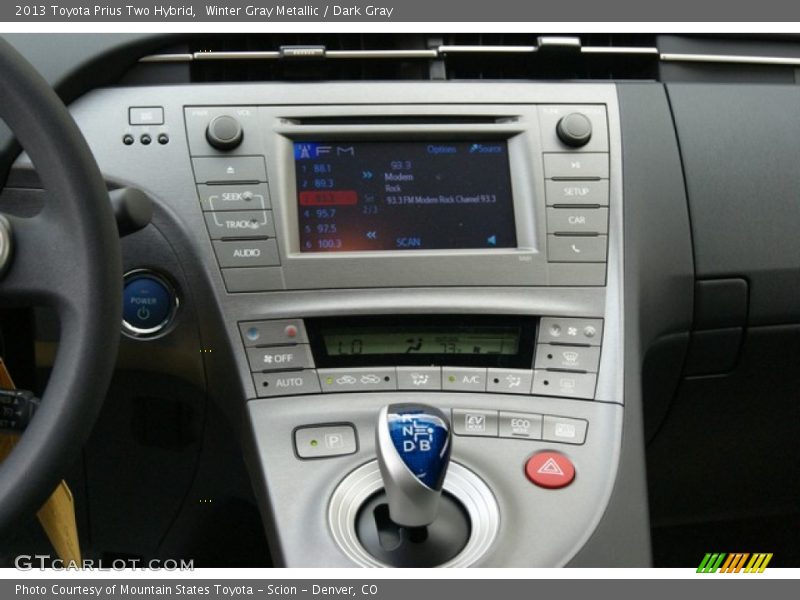 Winter Gray Metallic / Dark Gray 2013 Toyota Prius Two Hybrid