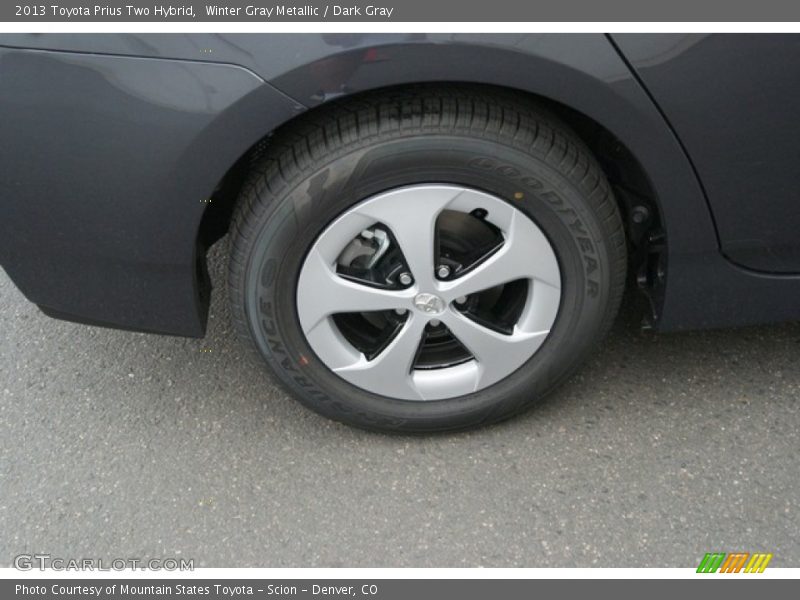 Winter Gray Metallic / Dark Gray 2013 Toyota Prius Two Hybrid