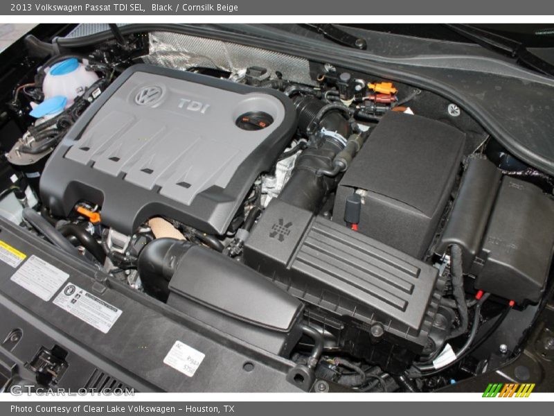 Black / Cornsilk Beige 2013 Volkswagen Passat TDI SEL