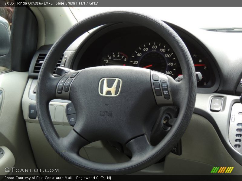 Sage Brush Pearl / Gray 2005 Honda Odyssey EX-L