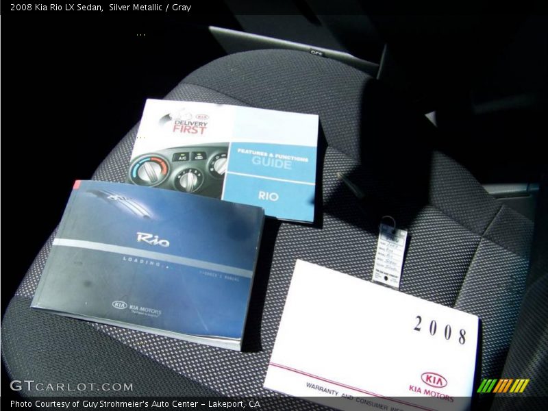 Silver Metallic / Gray 2008 Kia Rio LX Sedan