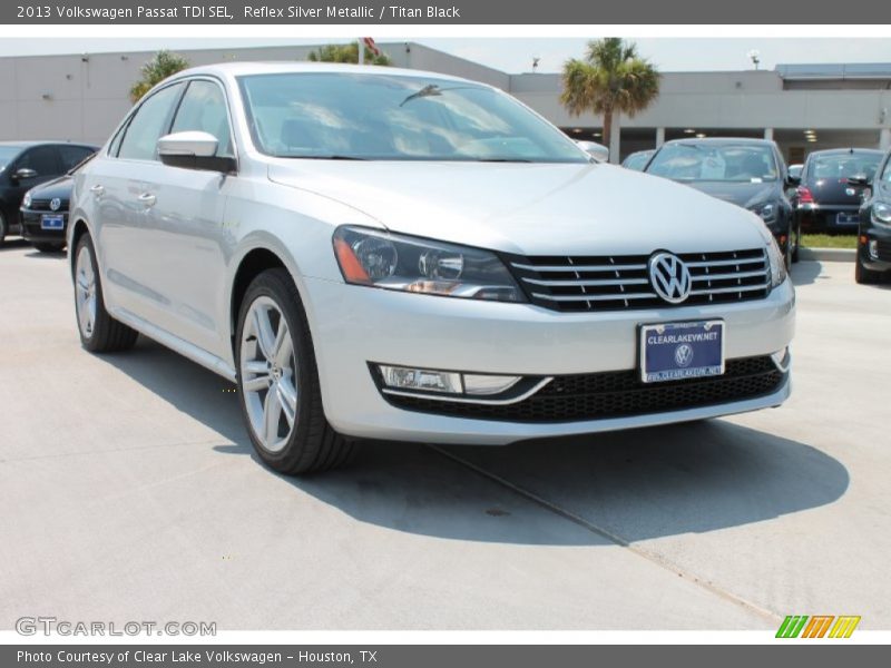 Reflex Silver Metallic / Titan Black 2013 Volkswagen Passat TDI SEL