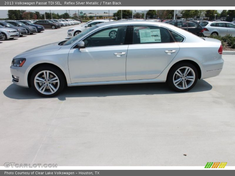 Reflex Silver Metallic / Titan Black 2013 Volkswagen Passat TDI SEL