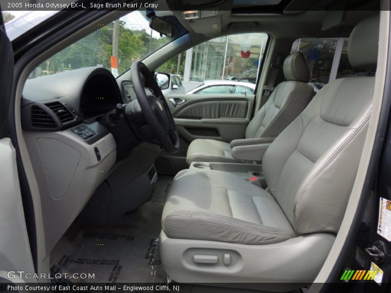 Sage Brush Pearl / Gray 2005 Honda Odyssey EX-L